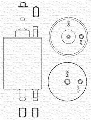 MAGNETI MARELLI 213908204000 -  Топливный фильтр